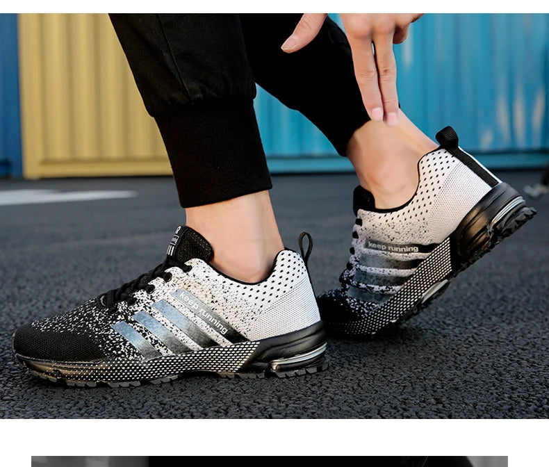 Men’s Green Breathable Running Shoes – Big Size 47